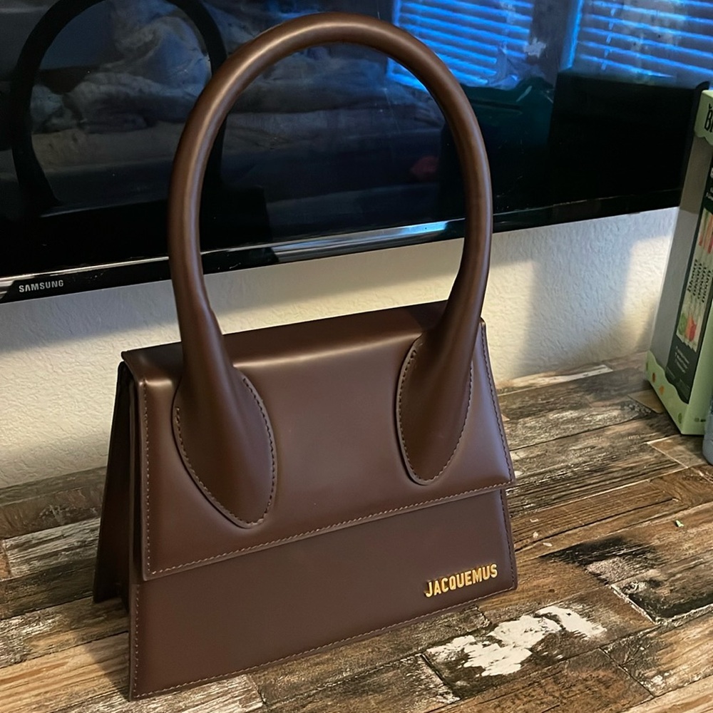 Jacquemus Brown le Raphia le Grand Chiquito Handbag